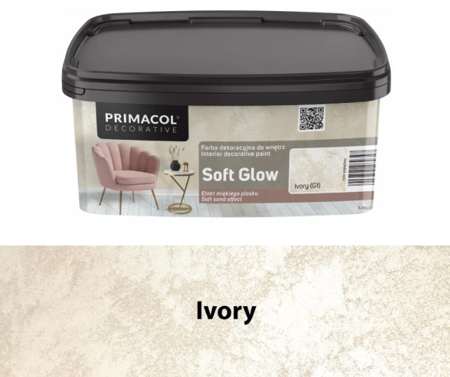 Farba dekoracyjna Soft Glow Ivory (G1) 1 l – efekt miękkiego piasku